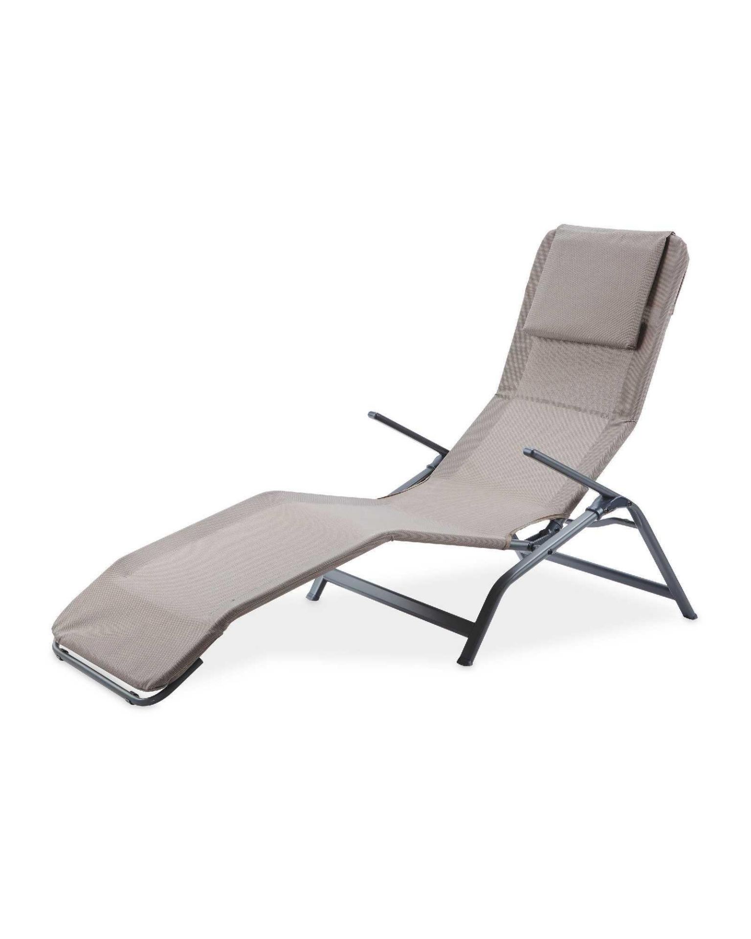 RRP £50 Unboxed Gardenline Reclining Sun Lounger