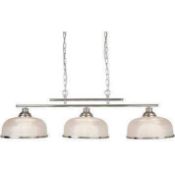 RRP £130 Boxed Searchlight Bistro 3 Light Ceiling Bar