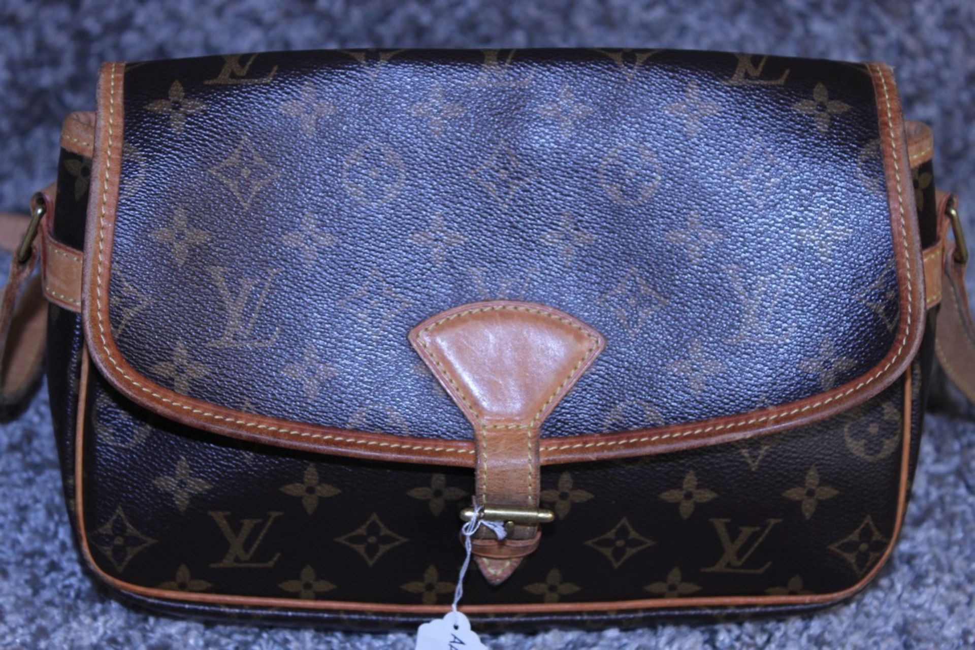 Rrp £1,200 Louis Vuitton Solonge Shoulder Bag, Brown Monogram Coated Canvas, Vachetta Handles, (