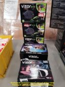 Combined RRP £125 - 5 ITEMS – 3 X VIZOR GAMER VR, 1 X VIZOR PRO VR & 1 X VIZOR 3D VR