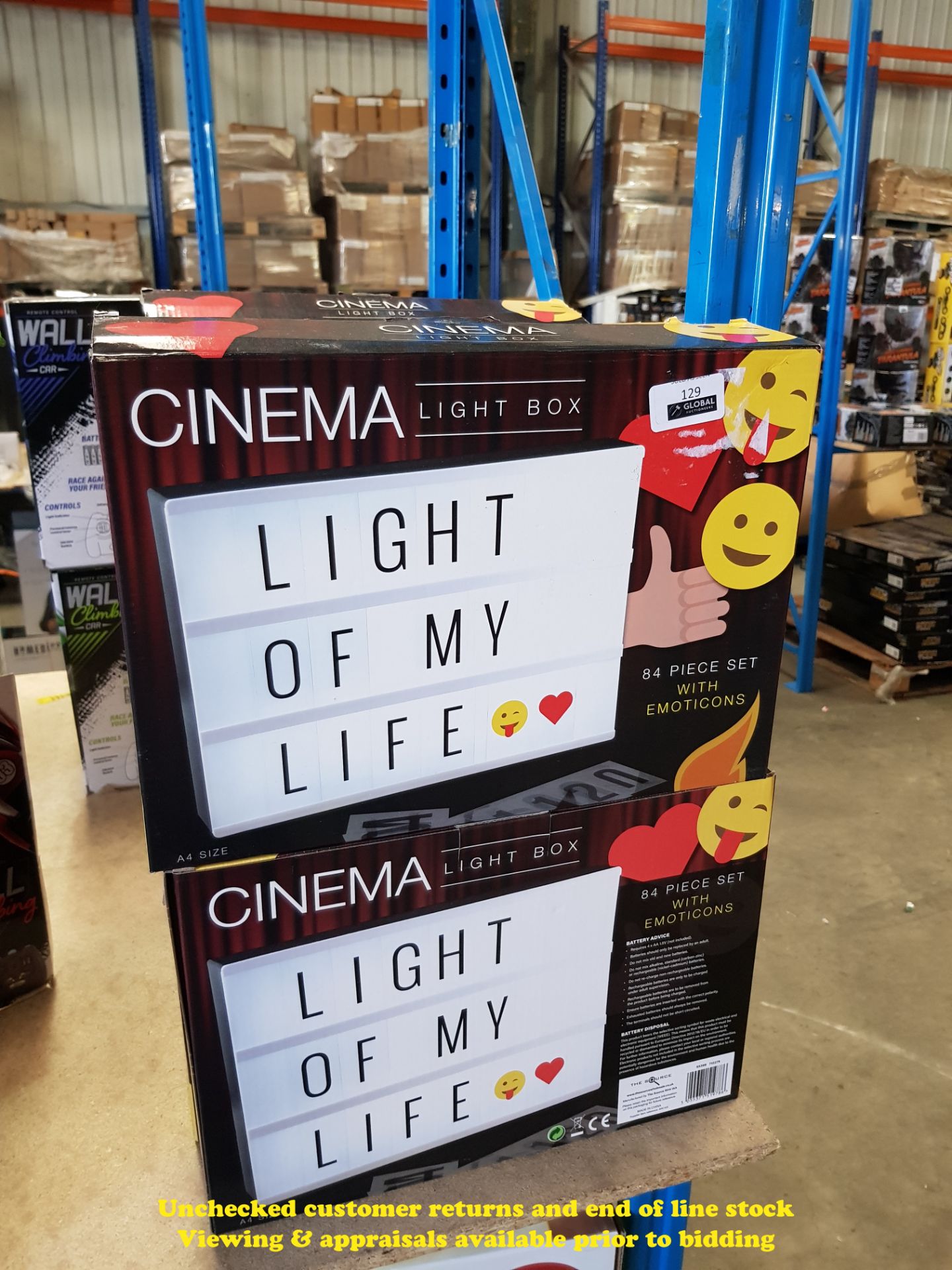 10 X CINEMA LIGHT BOX