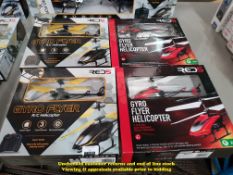 Combined RRP £200 - 4 X GYRO FLYER R/C/ HELICOPTER
