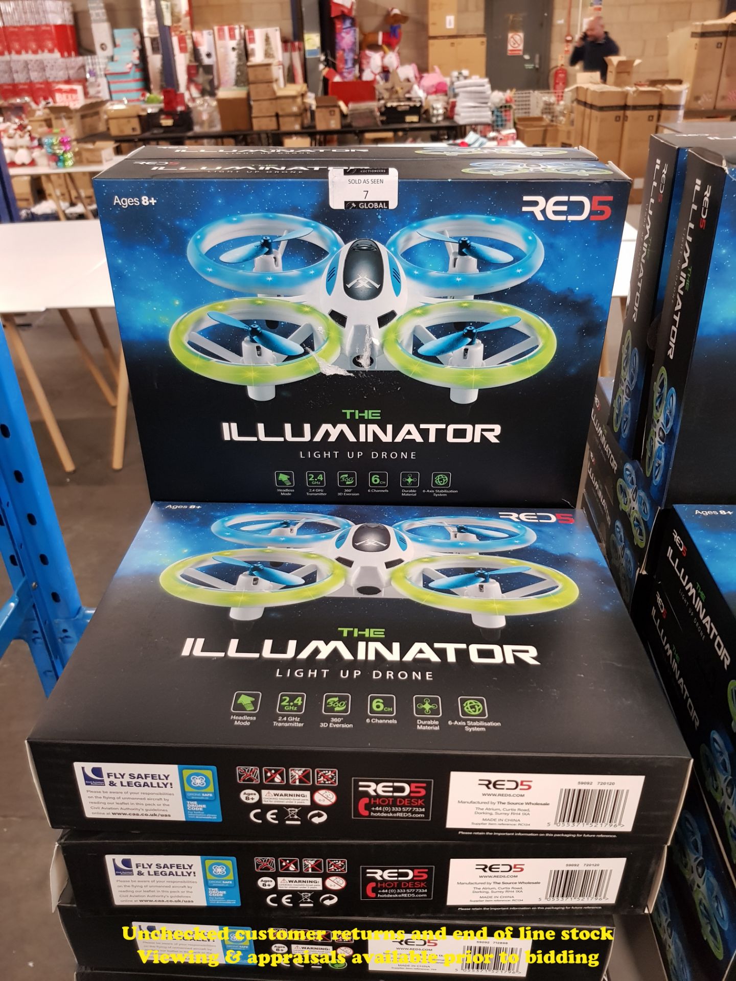 Combined RRP £300 - 10 X THE LAMINATOR LIGHT UP DRONE