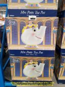 Combined RRP £385 - 12 X DISNEY BEAUTY & THE BEAST MRS POTTS TEA POT