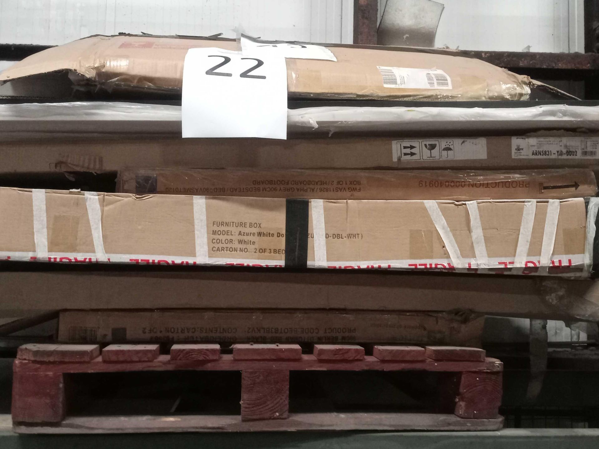 Pallet To Contain A Large Assortment Of Boxed Flatpacked Furniture Part Lots