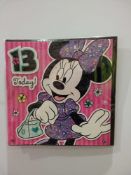 RRP £840 Box To Contain 70 Brand New Packs Of 6 Minnie Mouse 13 Today Birthday Cards Sourced From Cl