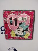 RRP £720 Box To Contain 60 Brand New Packs Of 6 Minnie Mouse 11 Today Birthday Cards (Sourced From C