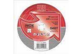 RRP £150 Box To Contain 25 Brand New Dart Metal Db0535 Red Ten Abrasive Disks