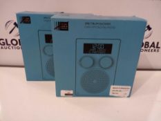 RRP £100 Lot To Contain 2 Boxed John Lewis Spectrum Shower Dab Fm Digital Radio