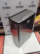 RRP £170 Unboxed Stainless Steel Dual System Waste Bin