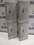 RRP £120 Lot To Contain 4 Boxed Jasper Conran Crystal Glass Champagne Flutes Set Of 4