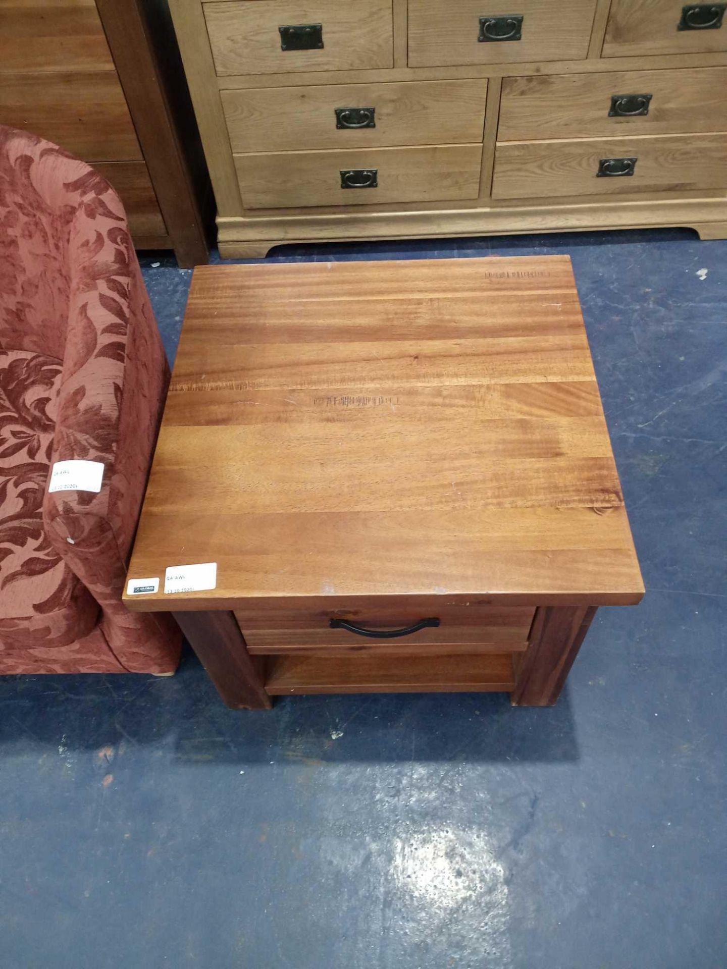 RRP £180 Designer Wooden 1 Drawer Small Coffee Table