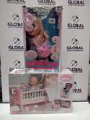 RRP £30 To £40 Each Children's Toys To Include Baby Annabell Crib And Ballerina Dreamer Dancing Ball