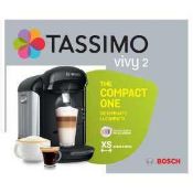 RRP £100 Each Boxed Tassimo Vivy 2 Compact Coffee Machines (Untested)