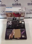 RRP £45 Each Assorted Ladies Hair Items To Include Babyliss Salon Pro Dry Curler Philips Healthy Ha