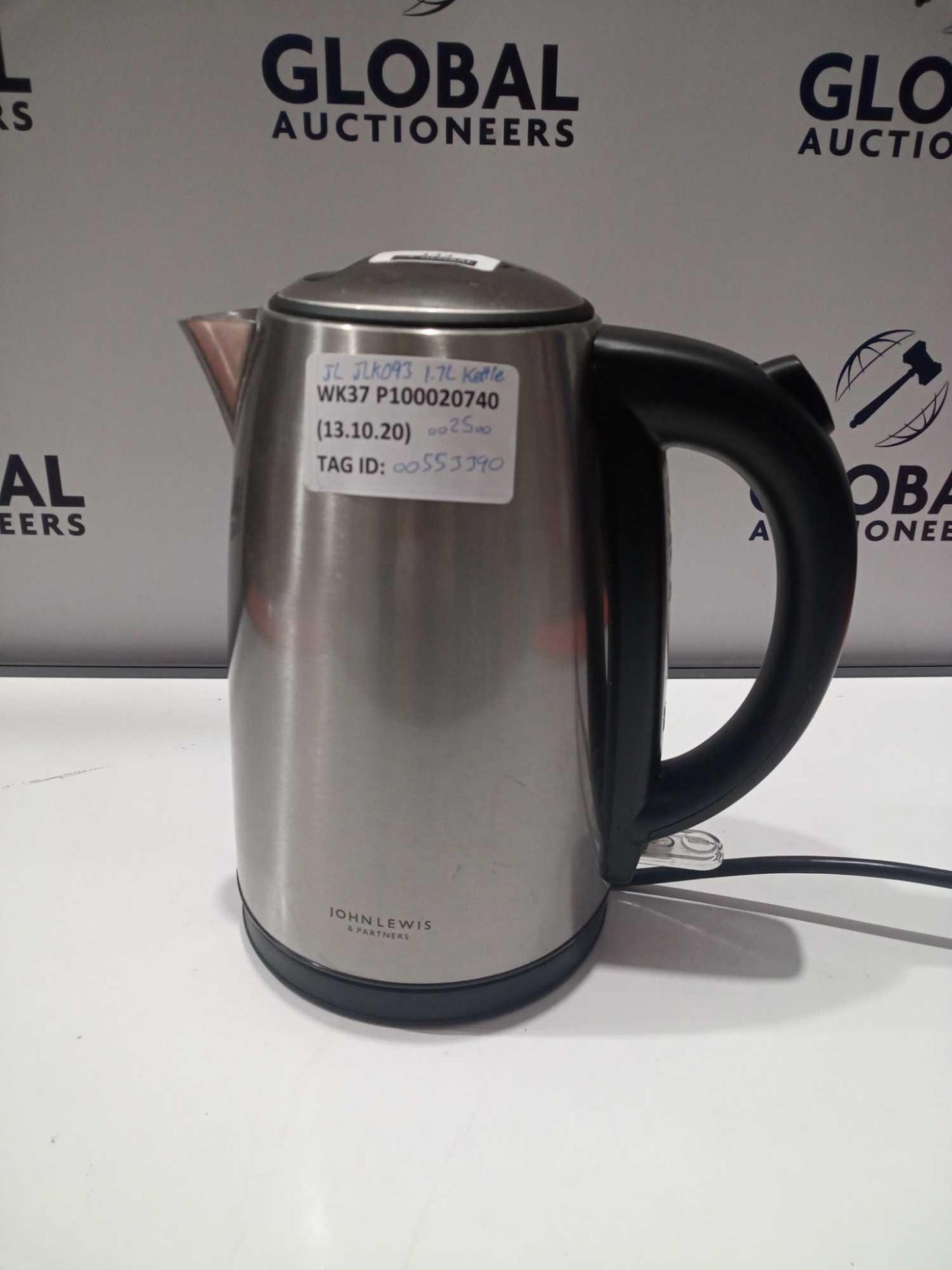 RRP £25 Each Kitchen Items To Include Three Stainless Steel John Lewis 1.7 Kettles (In Need Of Atten