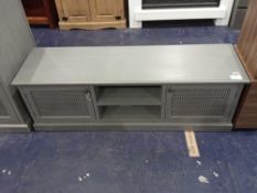 RRP £200 Designer Grey 2 Door Tv Unit