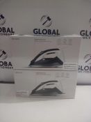 RRP £30 Each Boxed John Lewis Speed Steam Irons