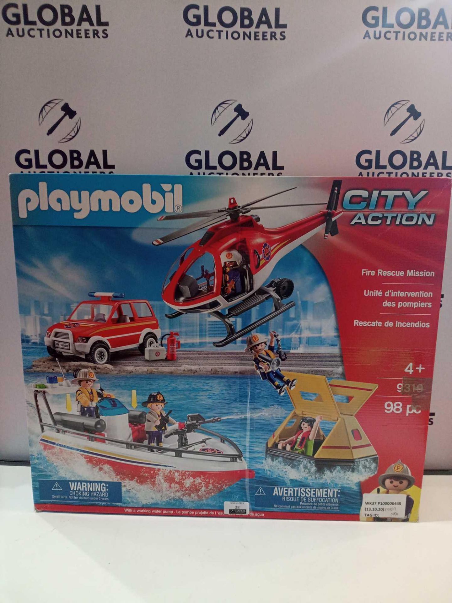 RRP £70 Boxed Playmobil City Action Fire Rescue Mission