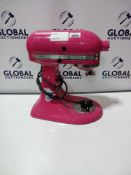 RRP £380 Unboxed Kitchenaid Artisan Mixer In Shocking Pink (No Bowl)(Untested)