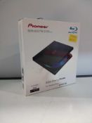 RRP £40 Each Pioneer Bdr-Xd07Tb 6X Slim Portable Usb 3.0 Bd/Dvd/Cd Burner - Black