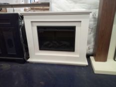 RRP £315 Unboxed Warmlite Washington Electric Fire Suite In White