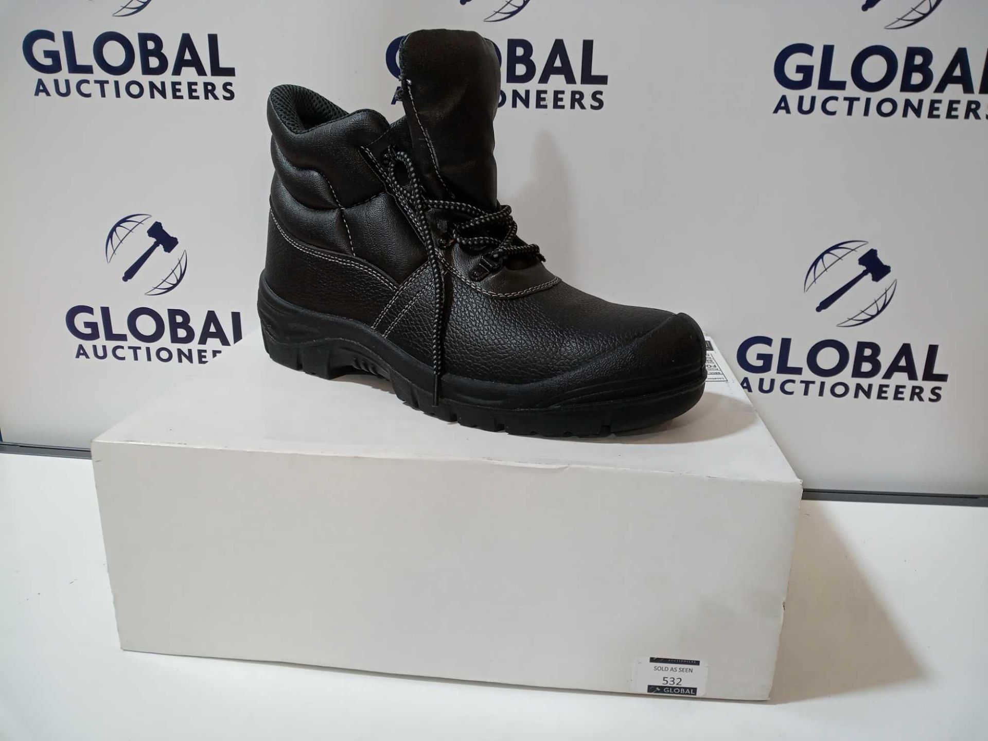 RRP £50 Boxed Men's Size 10 Steel Toe Cap Work Boots