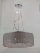 RRP £100 Boxed Serene Lighting Crystal Palace 7 Lights