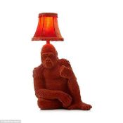 RRP £95 Boxed Gorilla Orange Table Lamp