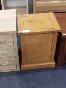 RRP £120 Designer 3 Drawer Bedside Table