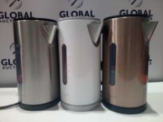 RRP £45 Each Kitchen Items To Include Three Unboxed John Lewis And Partners Kettles In Various Colou