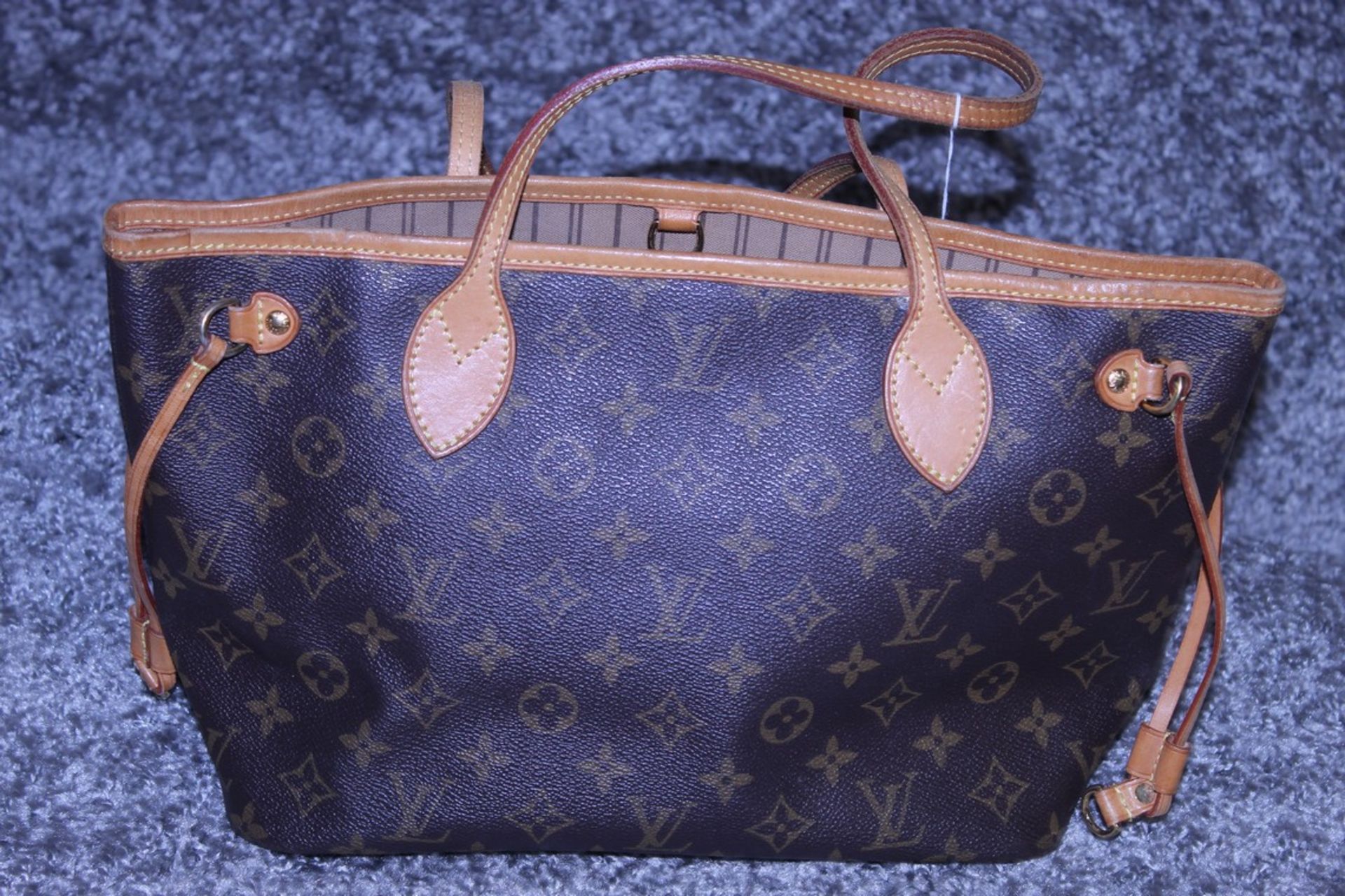 RRP £1,500 Louis Vuitton Neverfull Shoulder Bag, Brown Coated Monogram Canvas, 29X22X13Cm, ( - Image 2 of 4