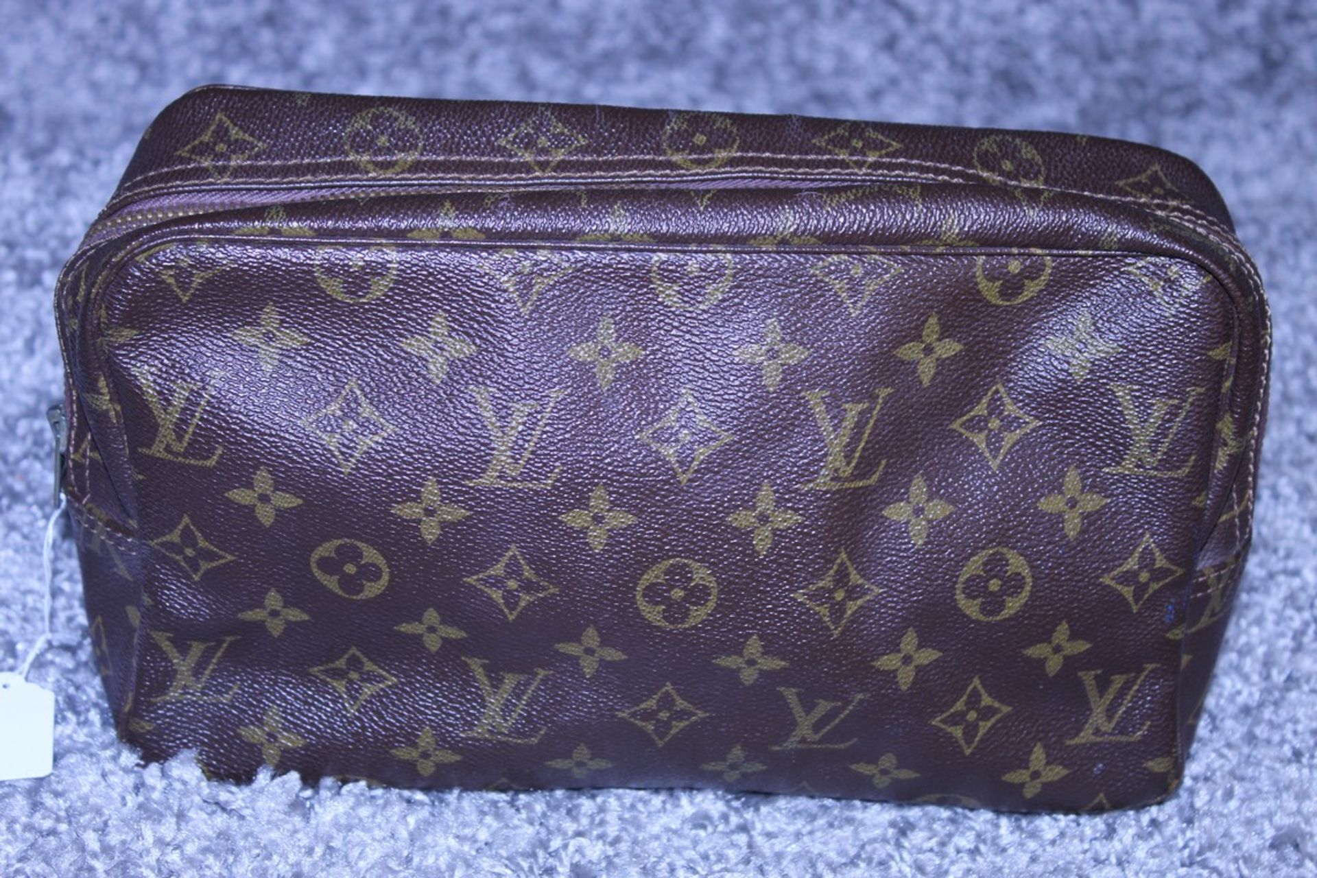 RRP £520 Louis Vuitton Toiletry Pouch, Brown Coated Canvas (Production Code 821) Condition Rating - Image 2 of 4