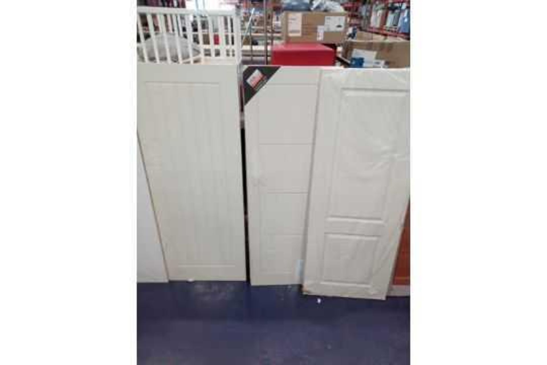 RRP £1700 Pallet To Contain 15 Assorted Designer Mdf Panneled Single Doors As Seen On The - Image 3 of 4