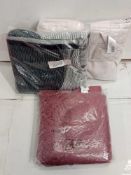 Combined RRP £120 Lot Contain Three Assorted Debenhams Throws In Various Colours And Styles