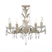 RRP £140 Boxed Paisley Flush Chandelier From Debenhams Home Collection (Untested)