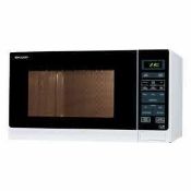 RRP £80 Unboxed Shop Microwave In White With Various Settings Such As Popcorn, Jacket Potato, Pizza