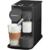 RRP £200 Boxed Nespresso Lattissima One Delonghi Coffee Machine In Black Untested
