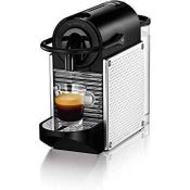 RRP £90 Unboxed Nespresso Magimix Machine In Chrome And Black (Untested In Need Of Attention)
