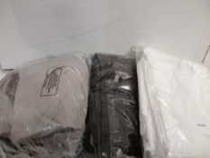Combined RRP £120 Lot To Contain 3 Bagged Assorted Curtains To Include Grey Fabric Eyelet Curtains M