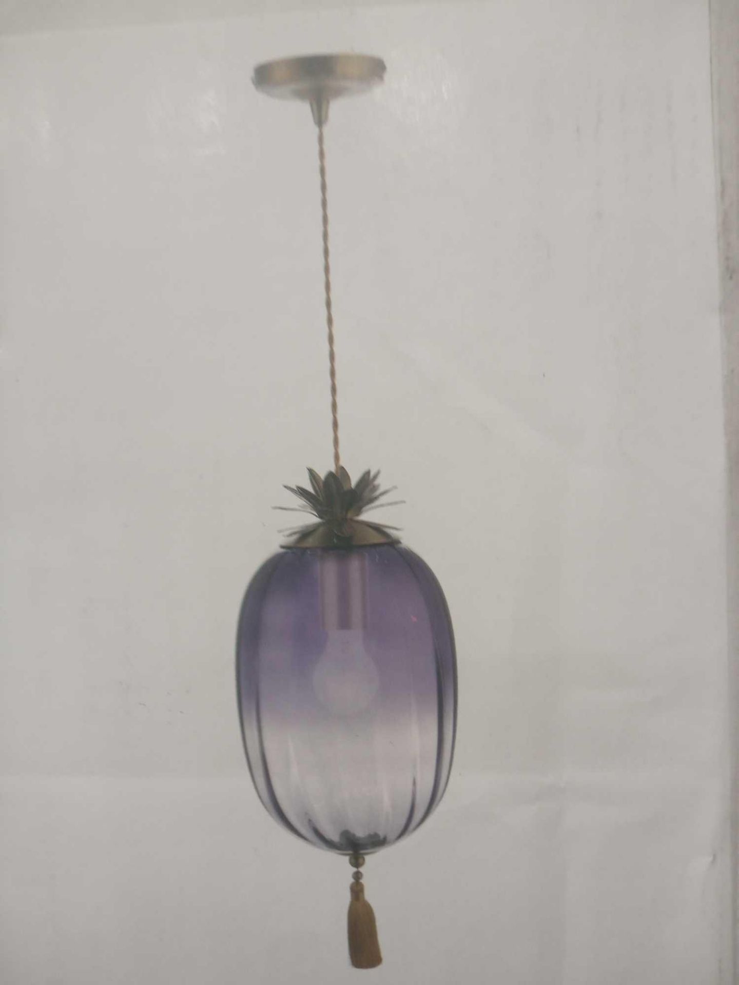 RRP £95 Boxed Gaia Glass Pendant By Matthew Williamson Untested