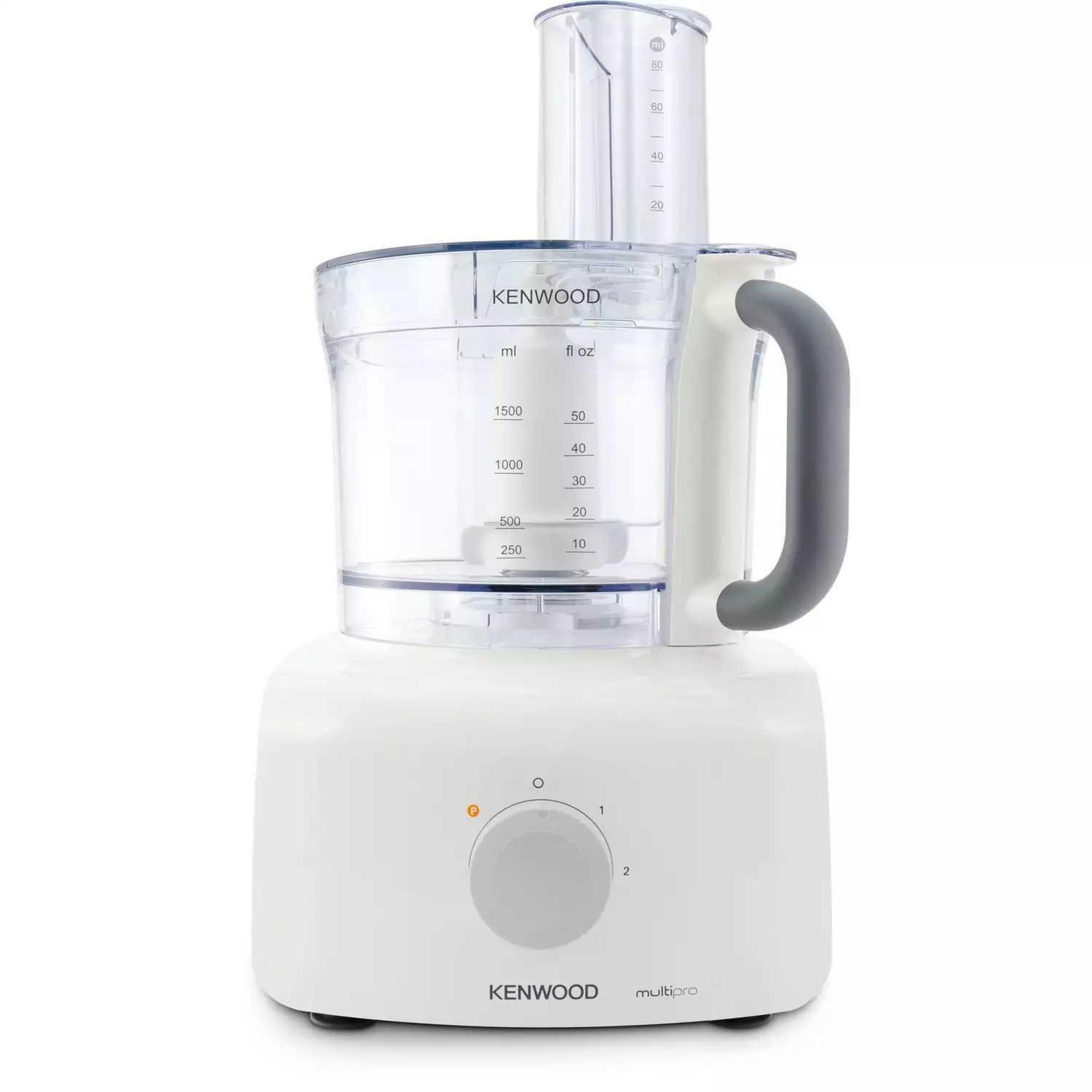 RRP £120 Boxed Kenwood Multi Pro Home 1000W 3.0L 2 Speed Food Processor White (Untested)