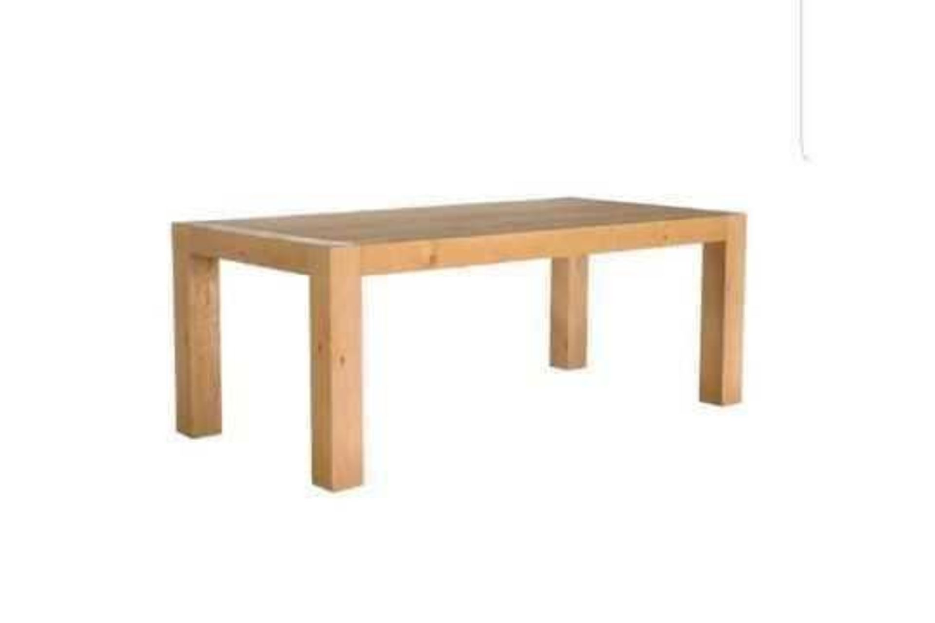 RRP £599 Sourced From Harvey's Furniture Boxed Lindos Natural Oiled Dining Table (Appraisals