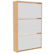 RRP £75 Boxed Welham 3 Door Shoe Cabinet