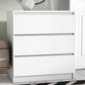 RRP £75 Boxed Wrought Studio Ordonez 3 Drawer Chest Of Drawers