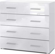 RRP £110 Boxed Vladon Pavos 4 Drawer Chest Of Drawers
