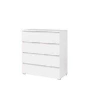 RRP £150 Boxed Dole 4 Drawer Chest Of Drawers In White