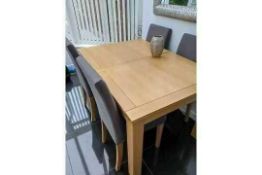 RRP £599 Sourced From Harvey's Furniture Boxed Sierra Natural Dining Table (Appraisals Available