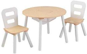 RRP £45 Boxed Kidkraft Round Storage Table And Chair Set