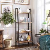 RRP £65 Boxed Williston Forge Amaryllis 4 Tier Ladder Book Case